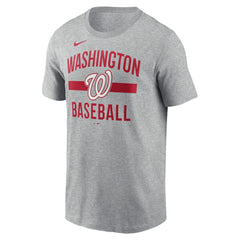 Heather Gray Washington Nationals Nike  Arched T-Shirt