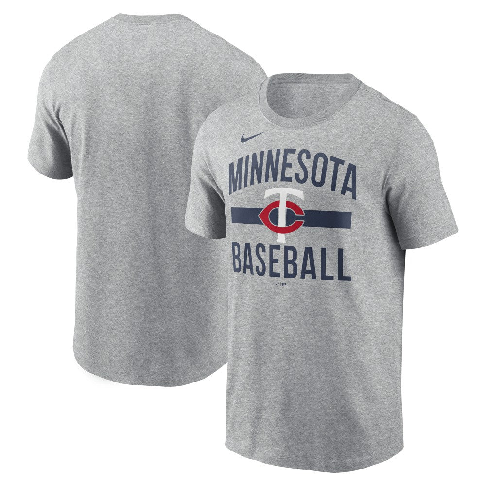 Heather Gray Minnesota Twins Nike  Arched T-Shirt