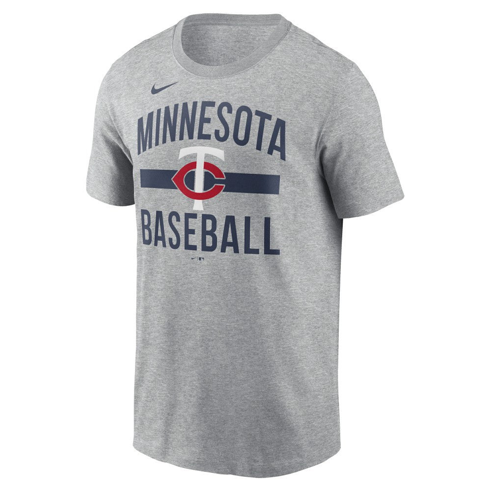 Heather Gray Minnesota Twins Nike  Arched T-Shirt