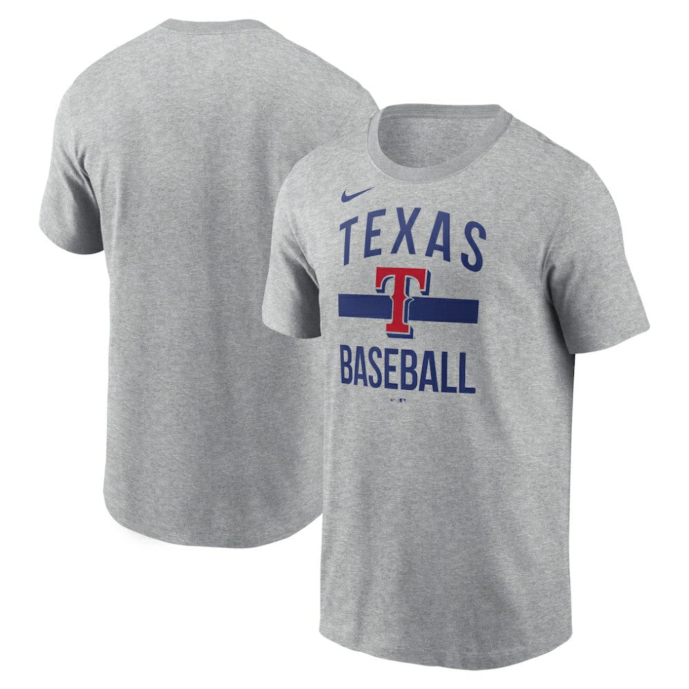 Heather Gray Texas Rangers Nike  Arched T-Shirt