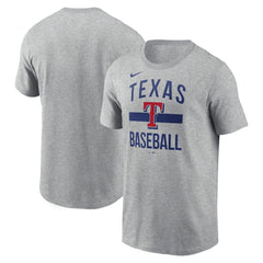 Heather Gray Texas Rangers Nike  Arched T-Shirt