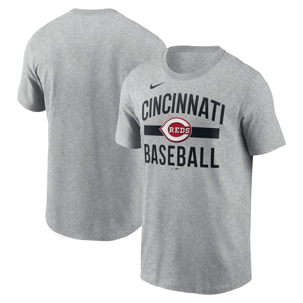 Heather Gray Cincinnati Reds Nike  Arched T-Shirt