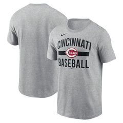 Heather Gray Cincinnati Reds Nike  Arched T-Shirt
