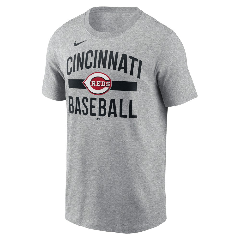 Heather Gray Cincinnati Reds Nike  Arched T-Shirt