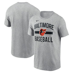 Heather Gray Baltimore Orioles Nike  Arched T-Shirt