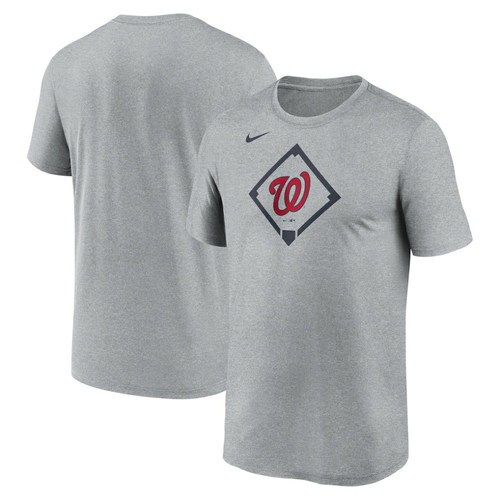 Heather Gray Washington Nationals Nike Icon Legend Dri-FIT T-Shirt