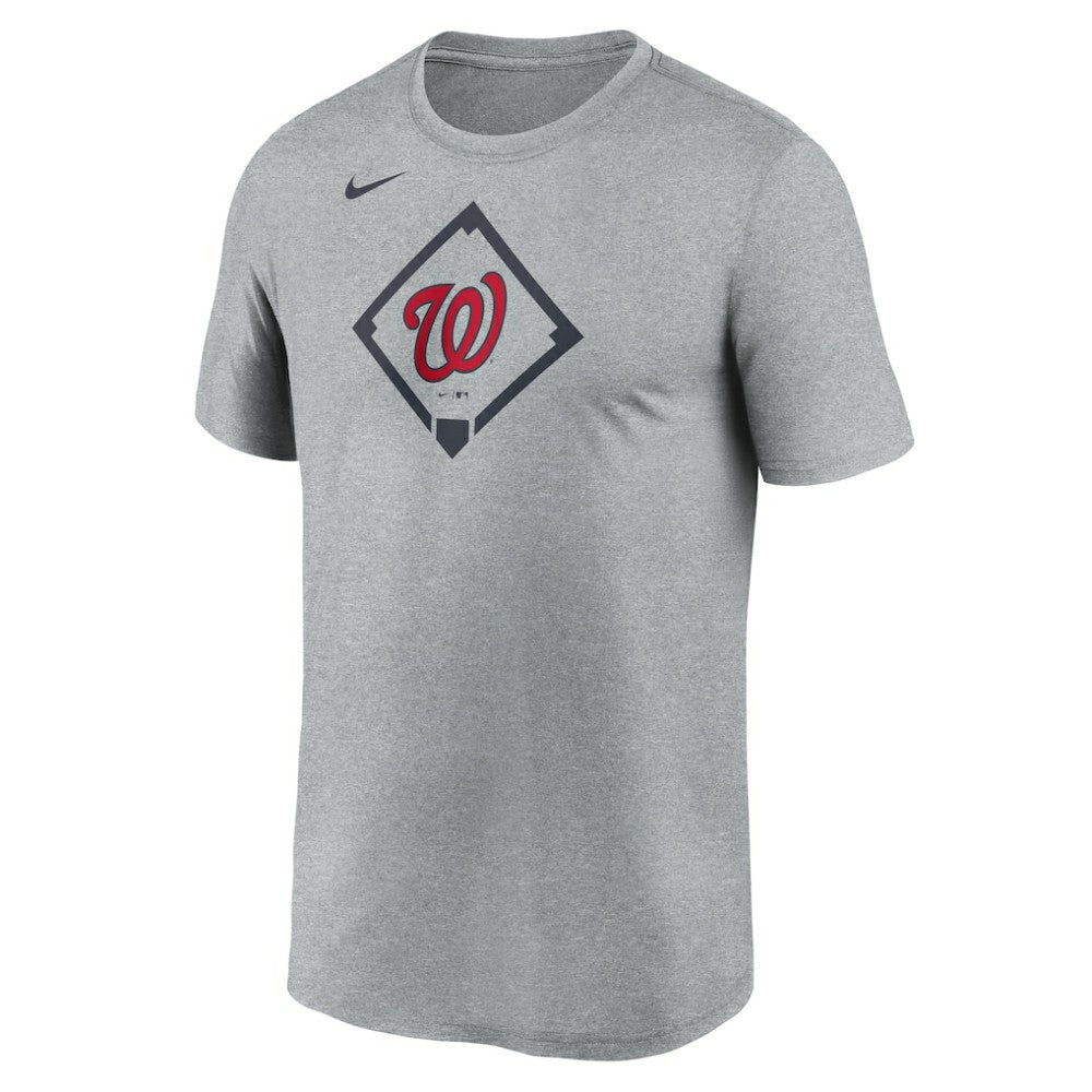 Heather Gray Washington Nationals Nike Icon Legend Dri-FIT T-Shirt