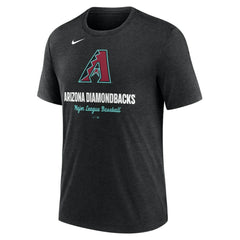 Heather Black Arizona Diamondbacks Nike Logo Tri-Blend T-Shirt