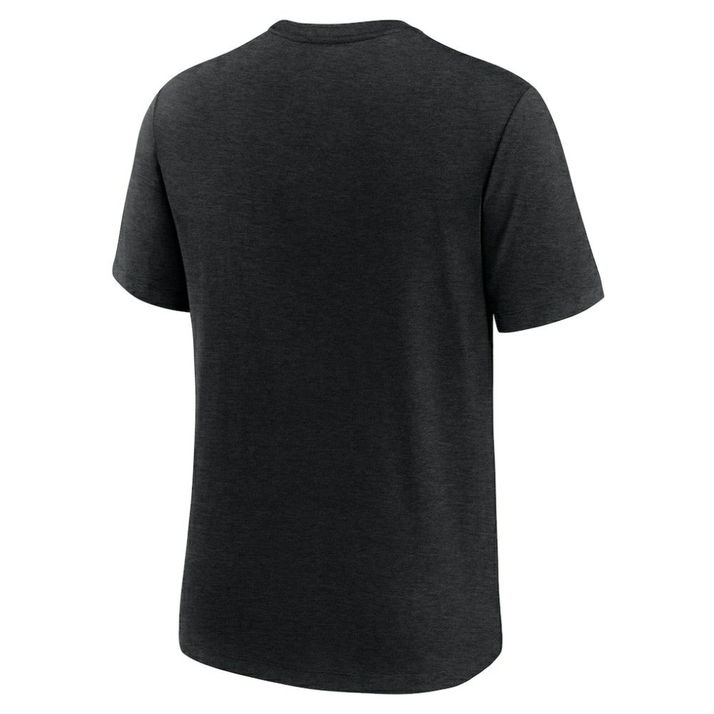 Heather Black Chicago White Sox Nike Logo Tri-Blend T-Shirt