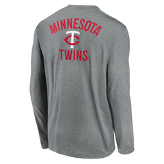 Heather Charcoal Minnesota Twins Nike 2-Hit Legend Dri-FIT Long Sleeve T-Shirt