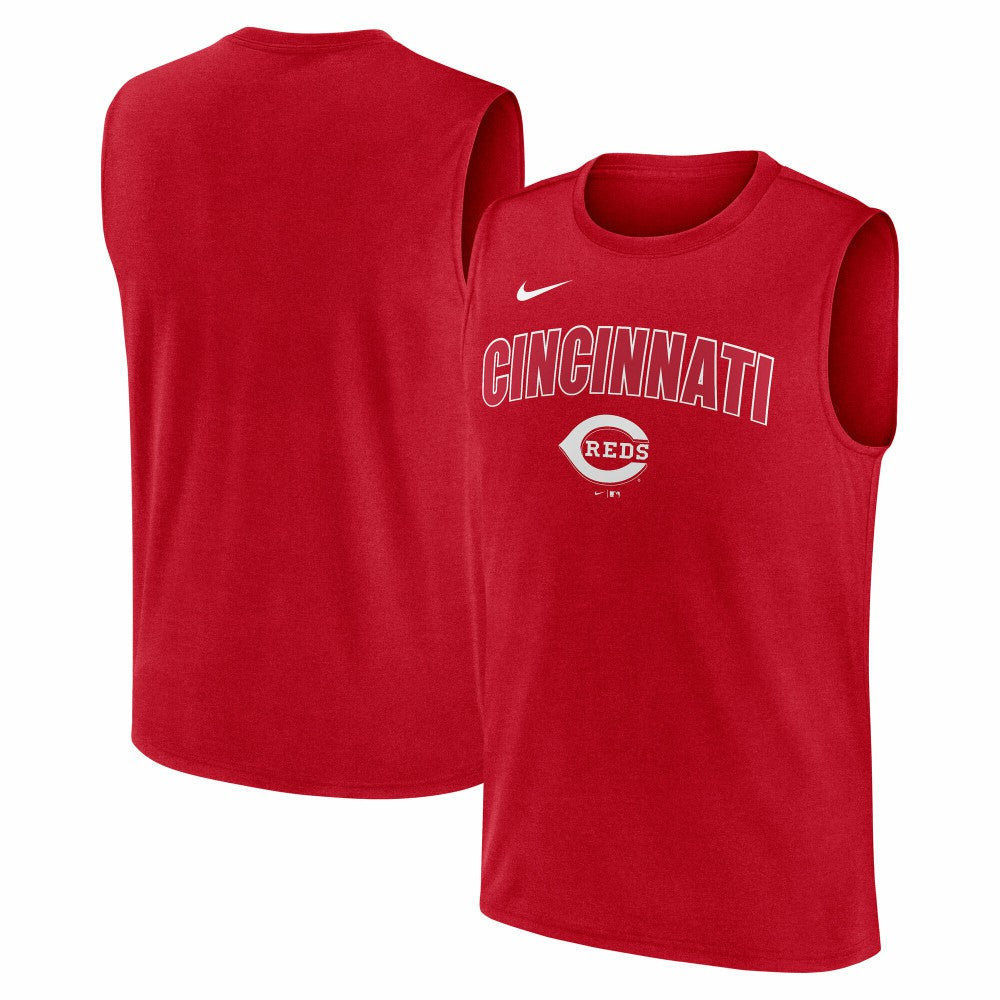 Red Cincinnati Reds Nike Knockout Dri-FIT Muscle Tank Top