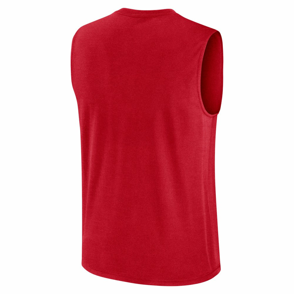 Red Cincinnati Reds Nike Knockout Dri-FIT Muscle Tank Top
