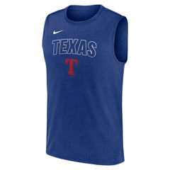 Royal Texas Rangers Nike Knockout Dri-FIT Muscle Tank Top