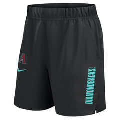 Black Arizona Diamondbacks Nike Woven Victory Dri-FIT Shorts