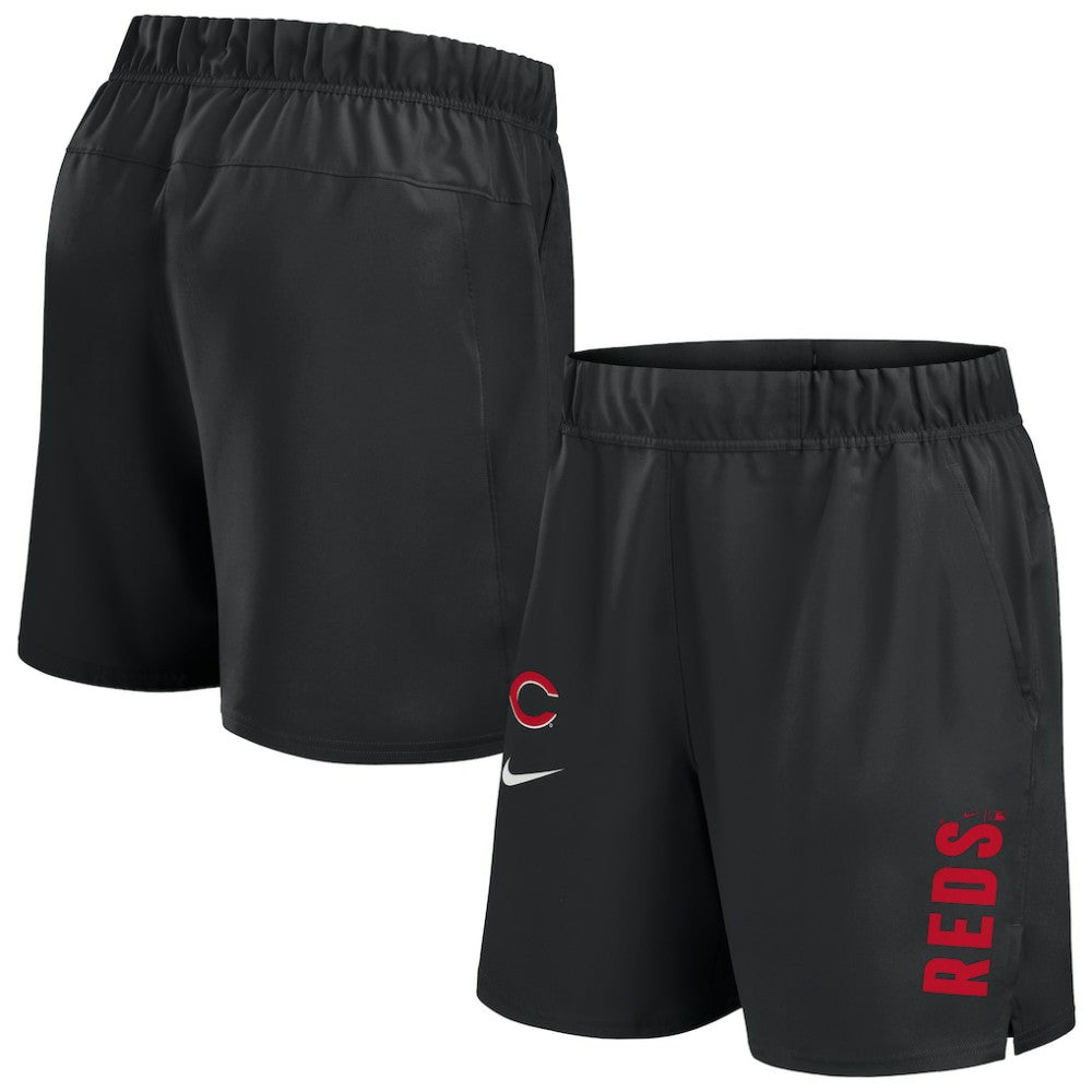 Black Cincinnati Reds Nike Woven Victory Dri-FIT Shorts