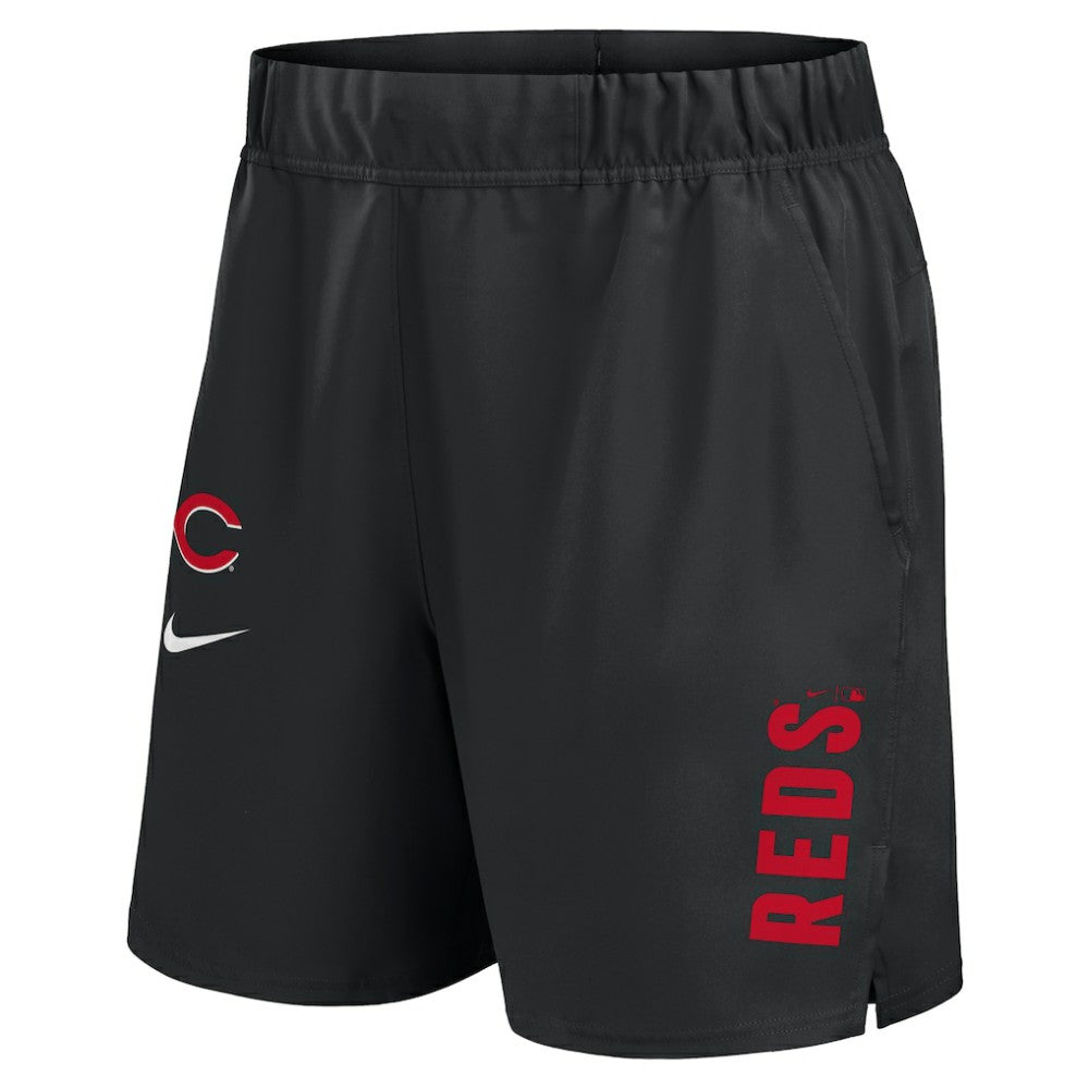 Black Cincinnati Reds Nike Woven Victory Dri-FIT Shorts