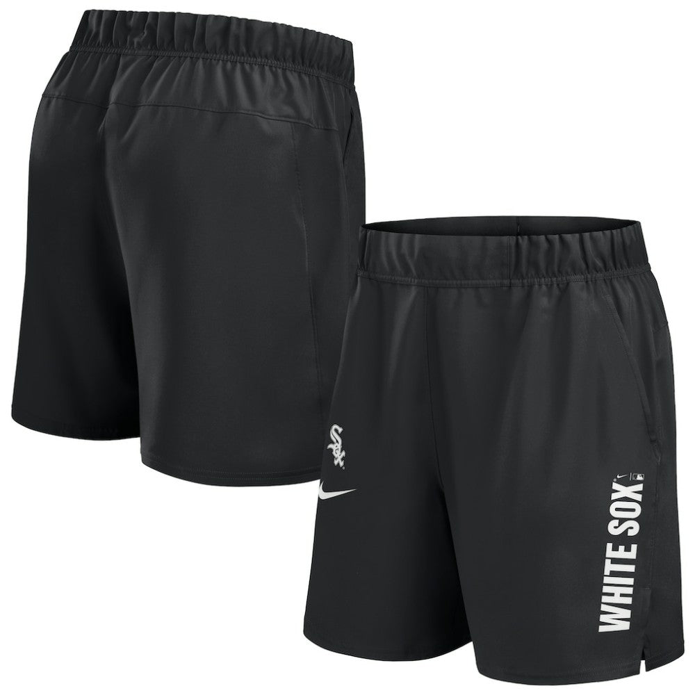 Black Chicago White Sox Nike Woven Victory Dri-FIT Shorts