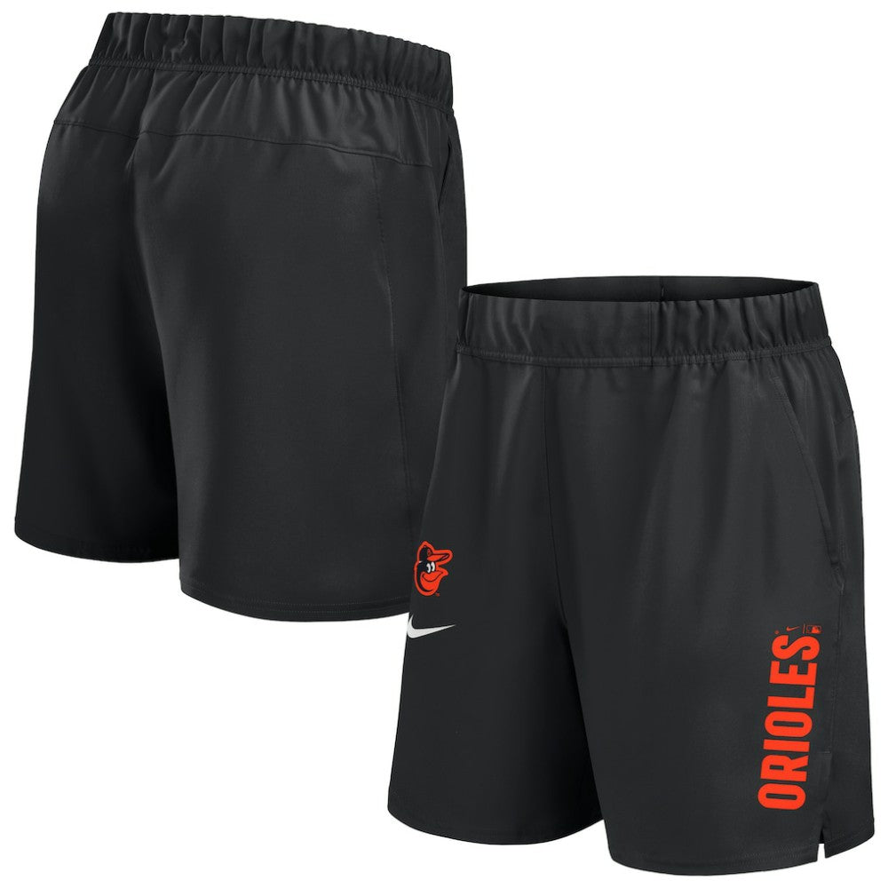 Black Baltimore Orioles Nike Woven Victory Dri-FIT Shorts