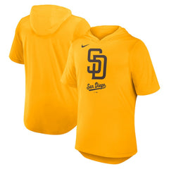 Gold San Diego Padres Nike Tri-Blend Hoodie T-Shirt