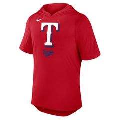 Red Texas Rangers Nike Tri-Blend Hoodie T-Shirt