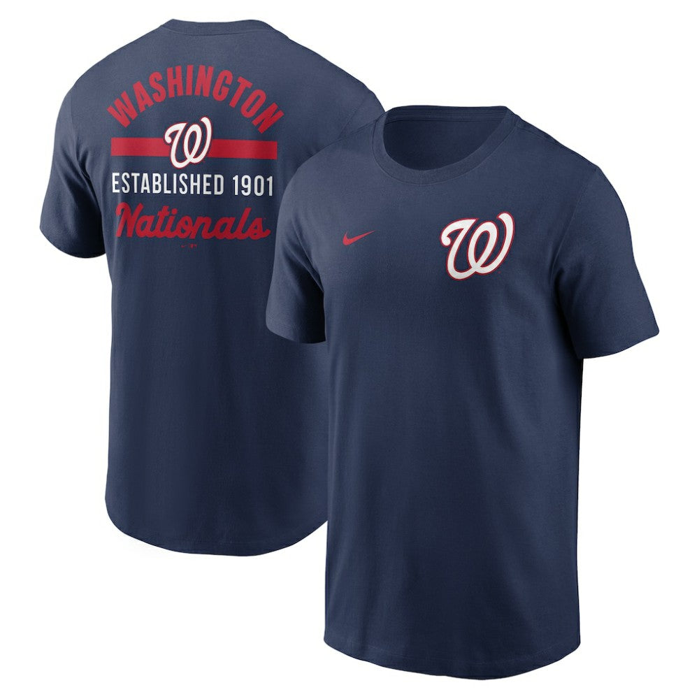Navy Washington Nationals Nike 2-Hit T-Shirt