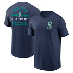 Navy Seattle Mariners Nike 2-Hit T-Shirt