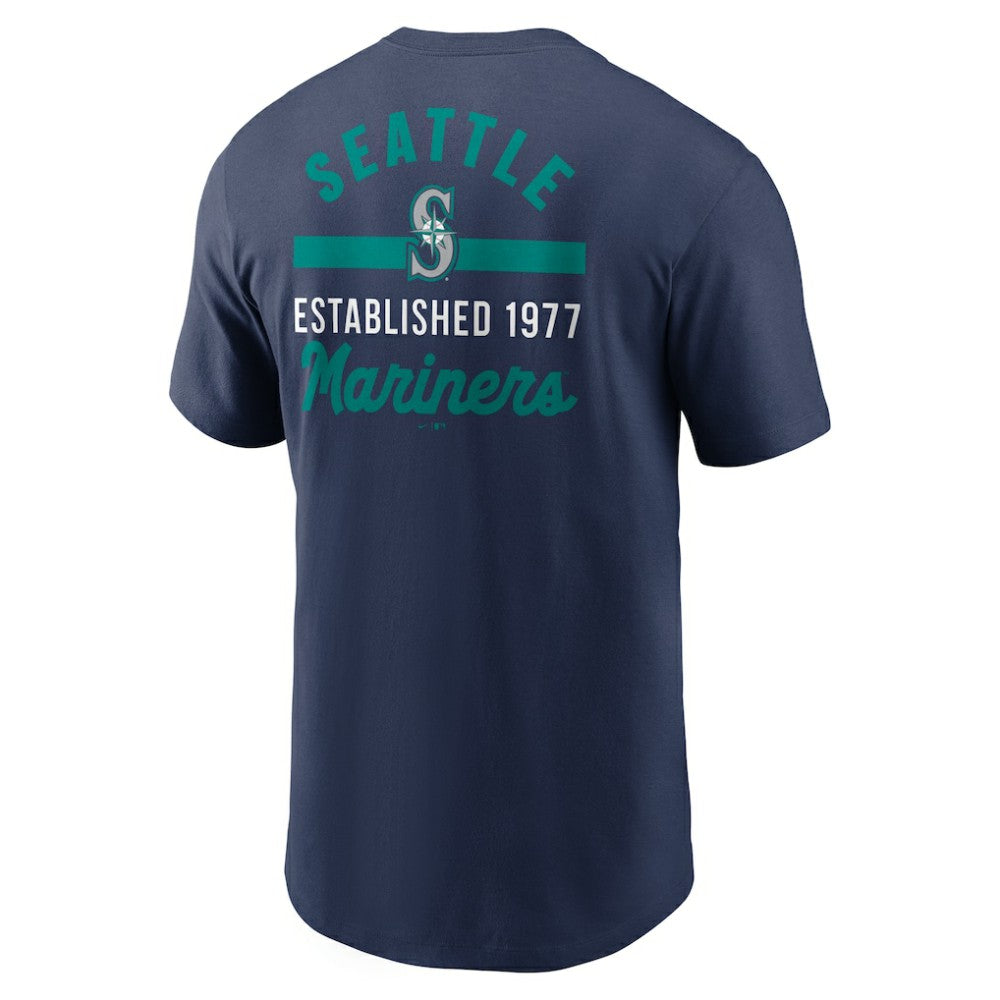 Navy Seattle Mariners Nike 2-Hit T-Shirt
