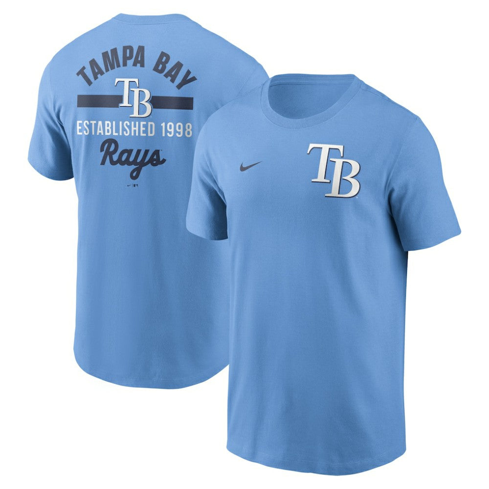 Light Blue Tampa Bay Rays Nike 2-Hit T-Shirt