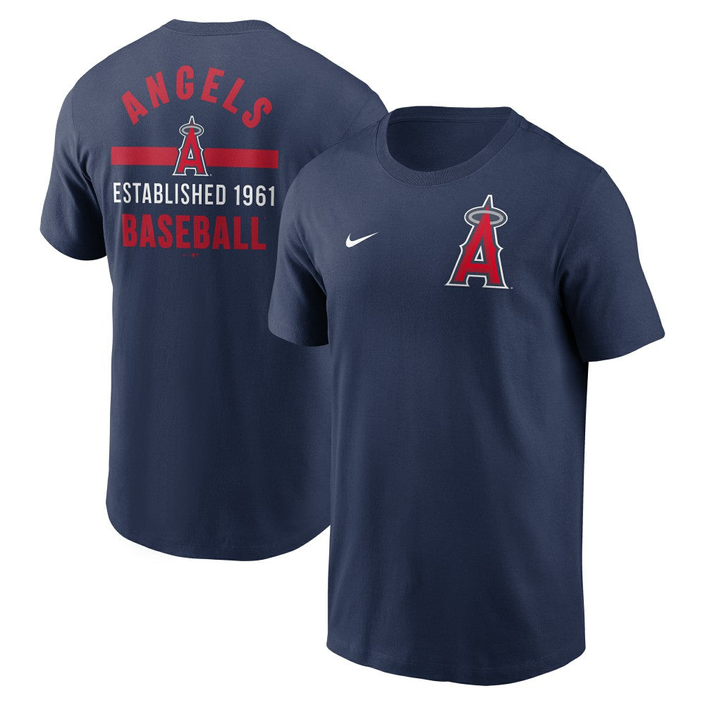 Navy Los Angeles Angels Nike 2-Hit T-Shirt