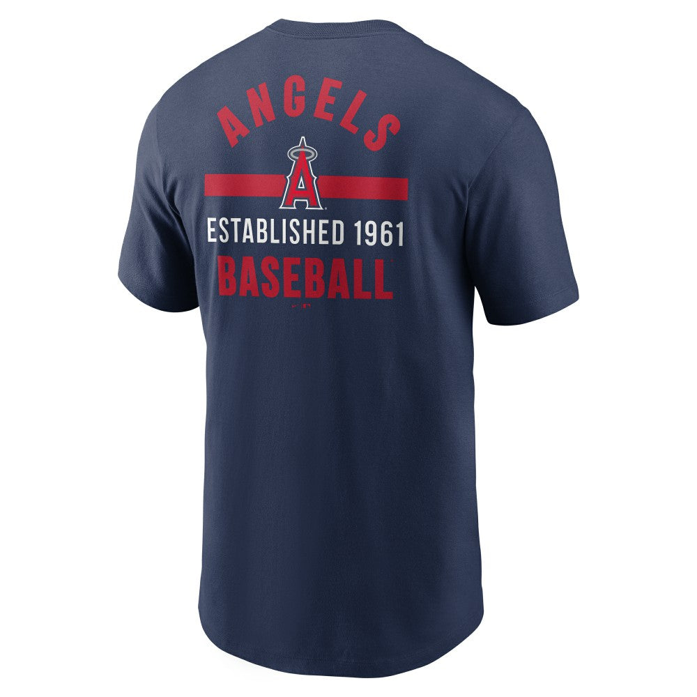 Navy Los Angeles Angels Nike 2-Hit T-Shirt