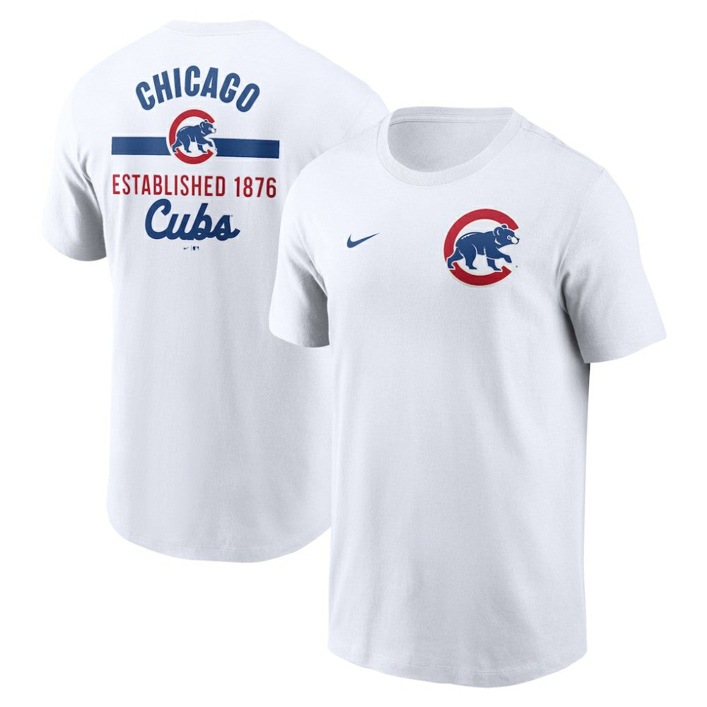 White Chicago Cubs Nike 2-Hit T-Shirt