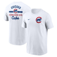 White Chicago Cubs Nike 2-Hit T-Shirt