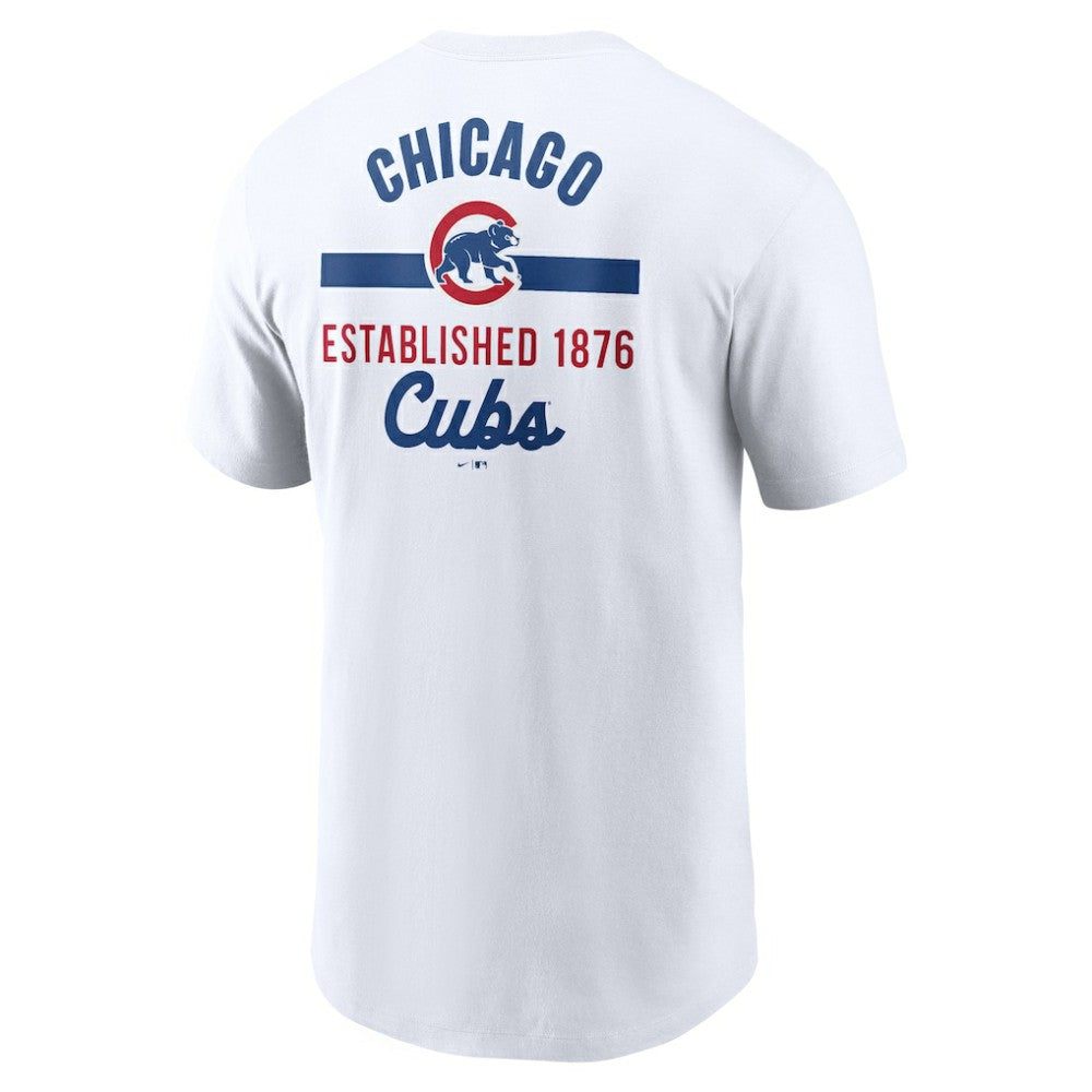 White Chicago Cubs Nike 2-Hit T-Shirt