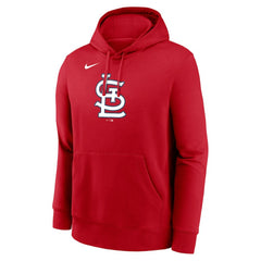 Red St. Louis Cardinals Nike Logo Club Fleece Hoodie