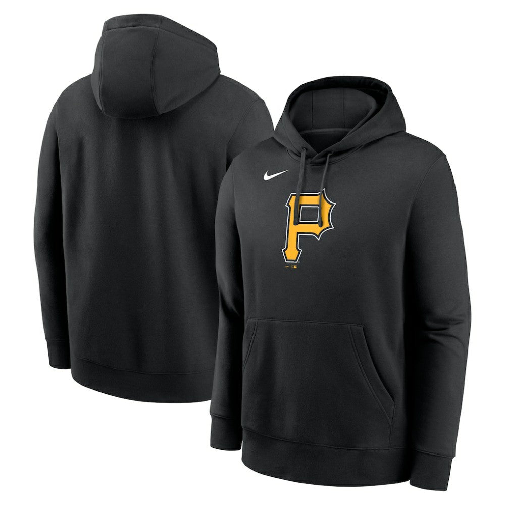 Black Pittsburgh Pirates Nike Logo Club Fleece Hoodie