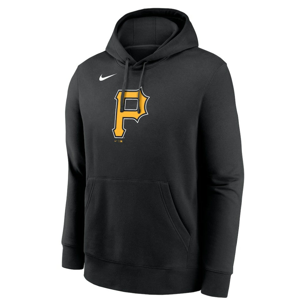 Black Pittsburgh Pirates Nike Logo Club Fleece Hoodie