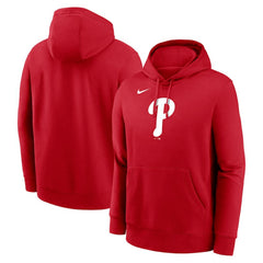 Red Philadelphia Phillies Nike Logo Club Fleece Hoodie