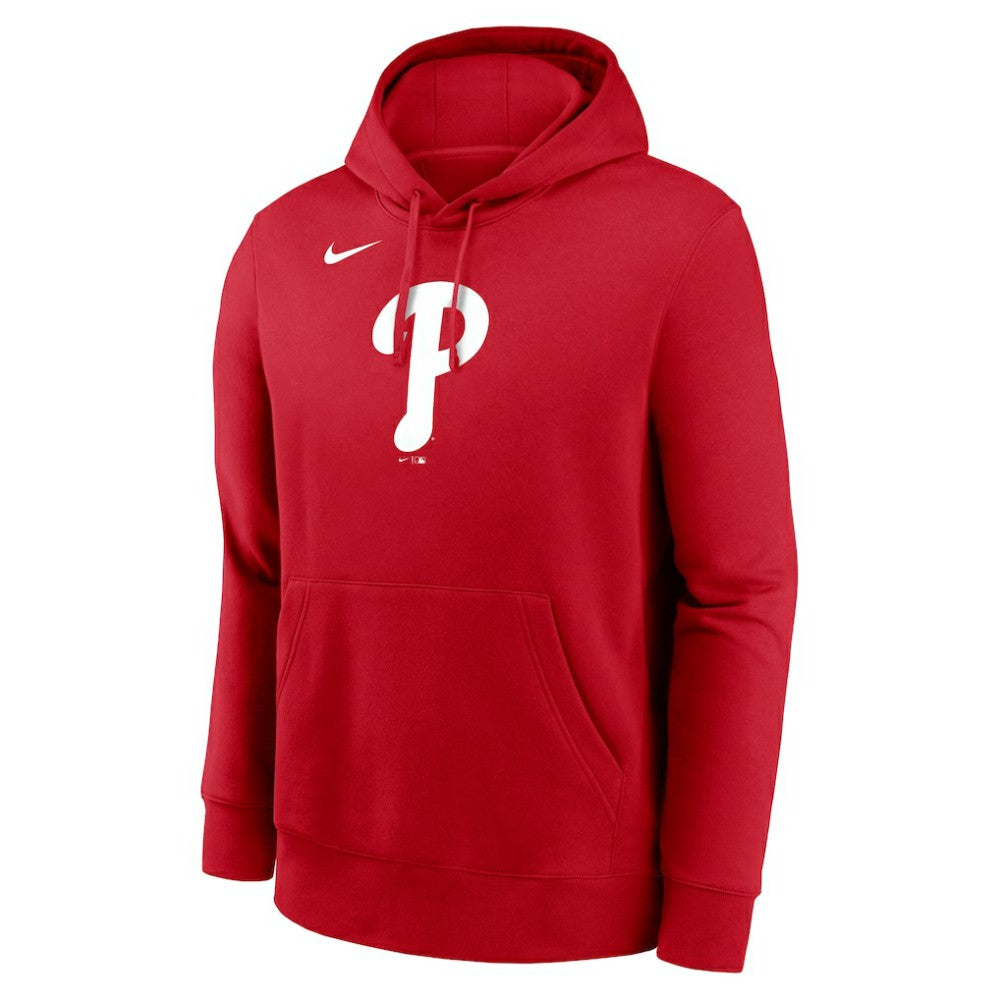 Red Philadelphia Phillies Nike Logo Club Fleece Hoodie
