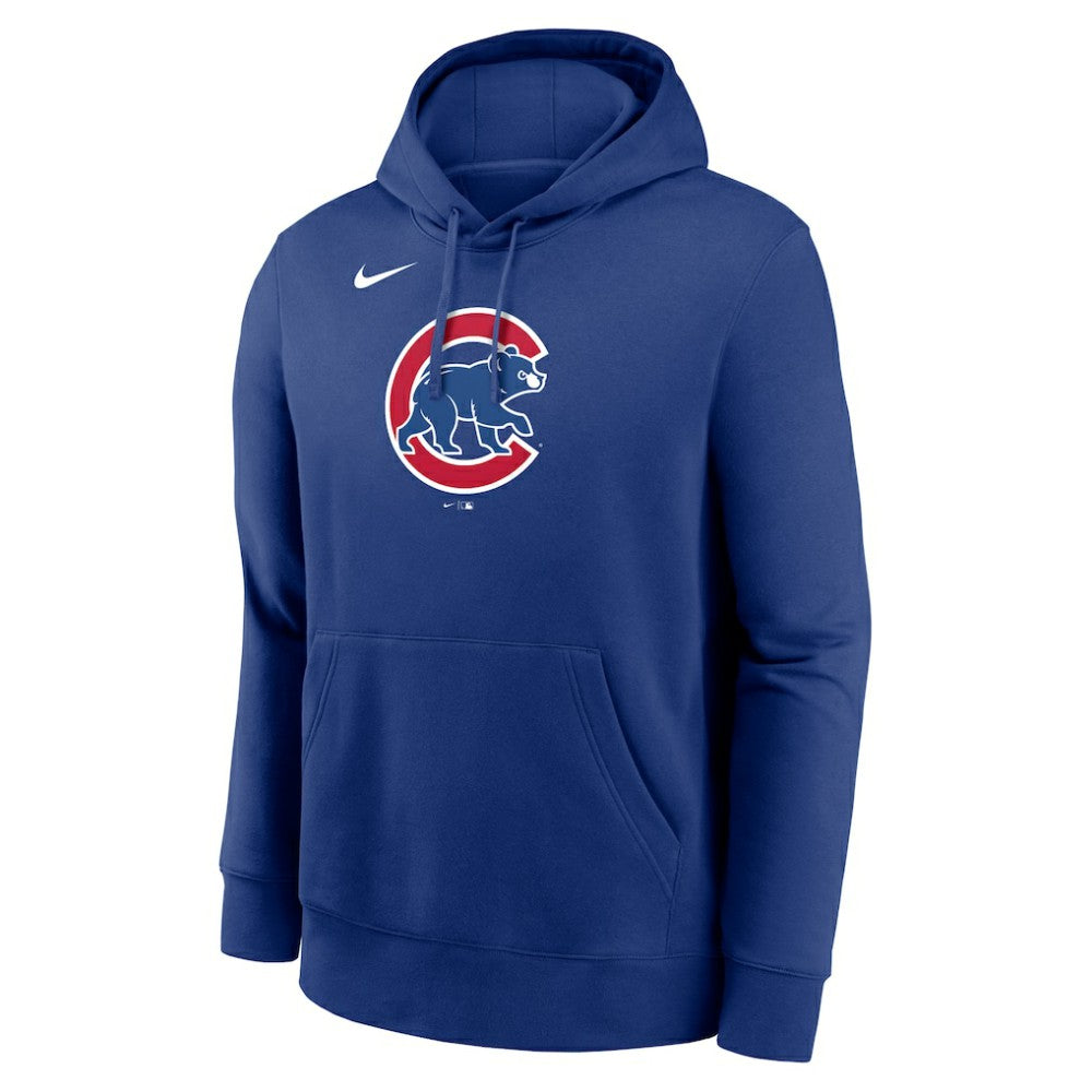 Royal Chicago Cubs Nike Logo Club Fleece Hoodie