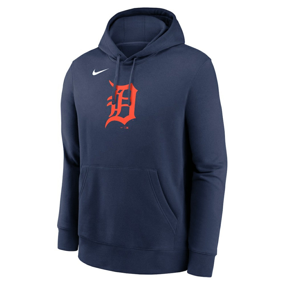 Navy Detroit Tigers Nike Logo Club Fleece Hoodie