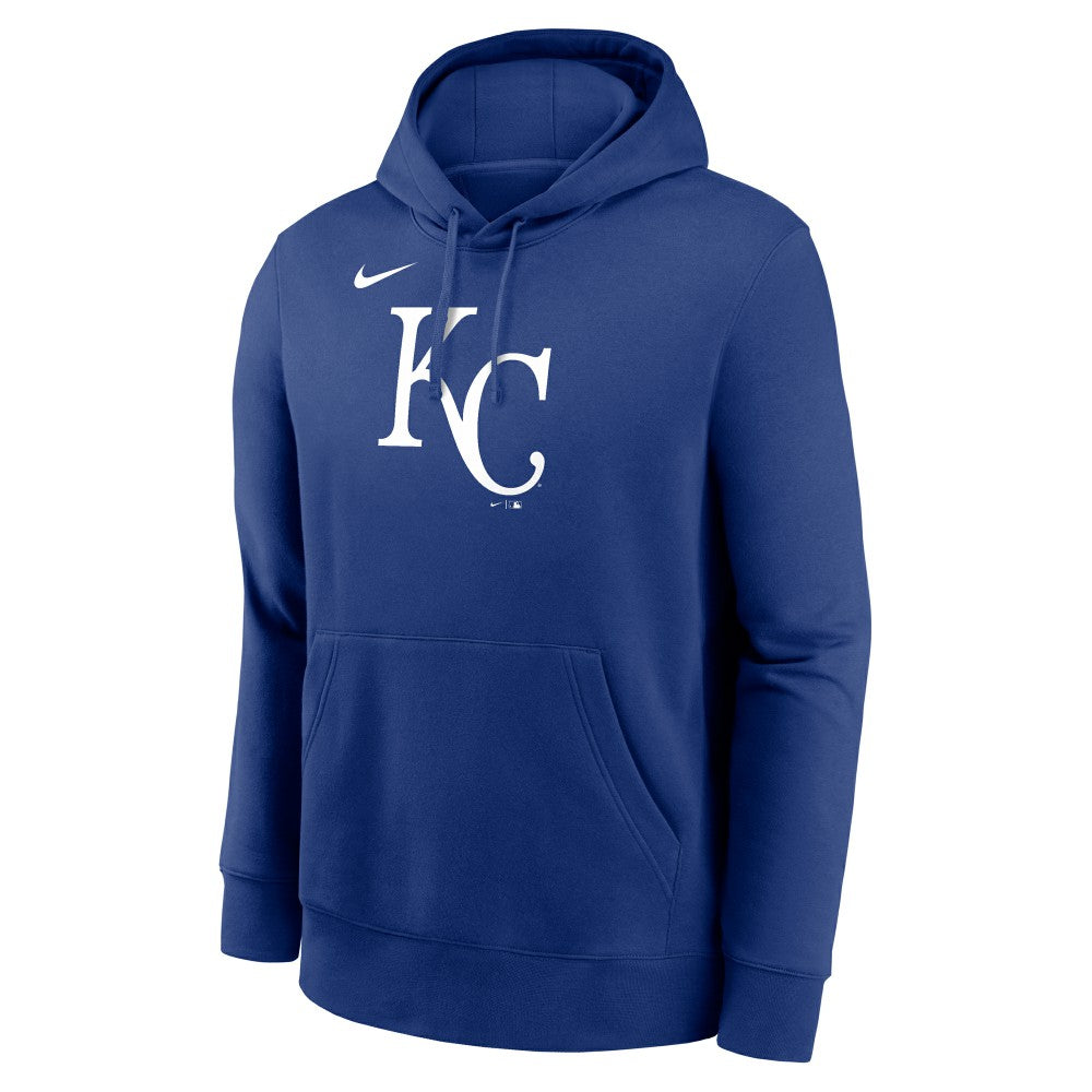 Royal Kansas City Royals Nike Logo Club Fleece Hoodie