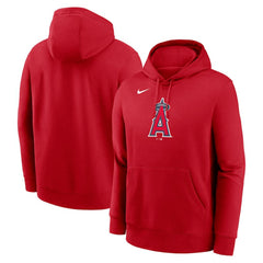 Red Los Angeles Angels Nike Logo Club Fleece Hoodie