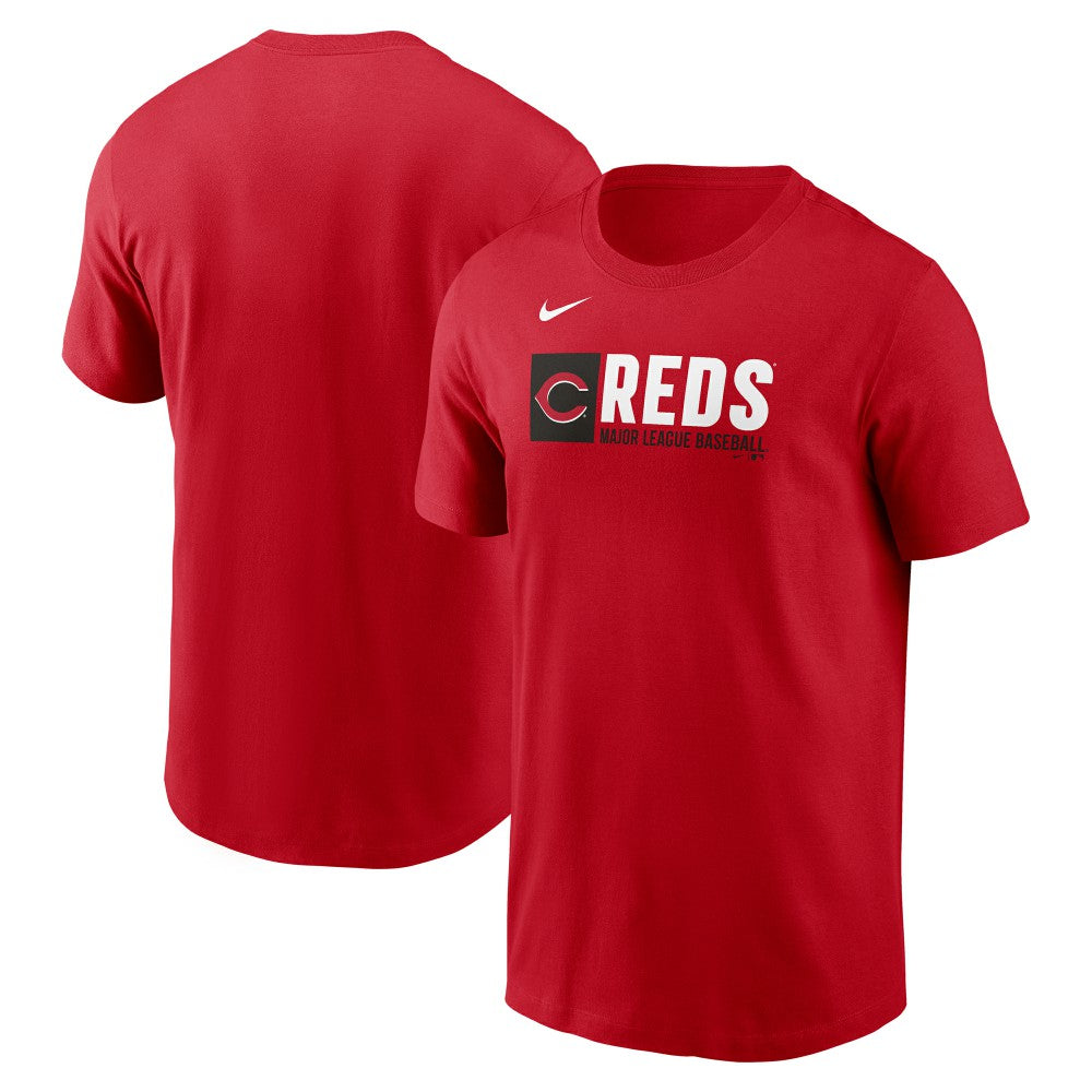 Red Cincinnati Reds Nike Team Block T-Shirt