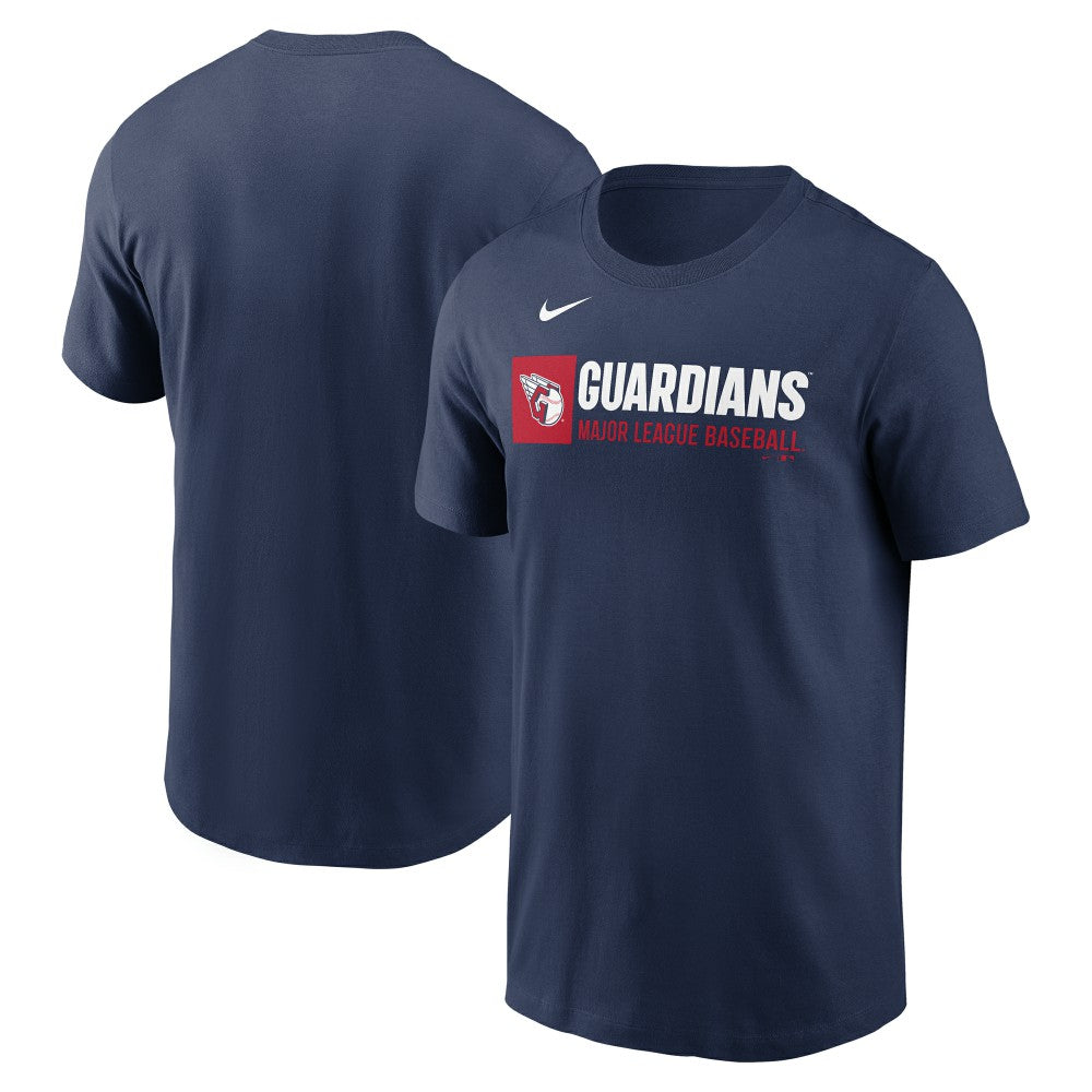 Navy Cleveland Guardians Nike Team Block T-Shirt