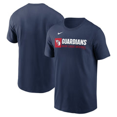 Navy Cleveland Guardians Nike Team Block T-Shirt