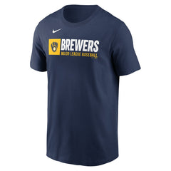 Navy Milwaukee Brewers Nike Team Block T-Shirt