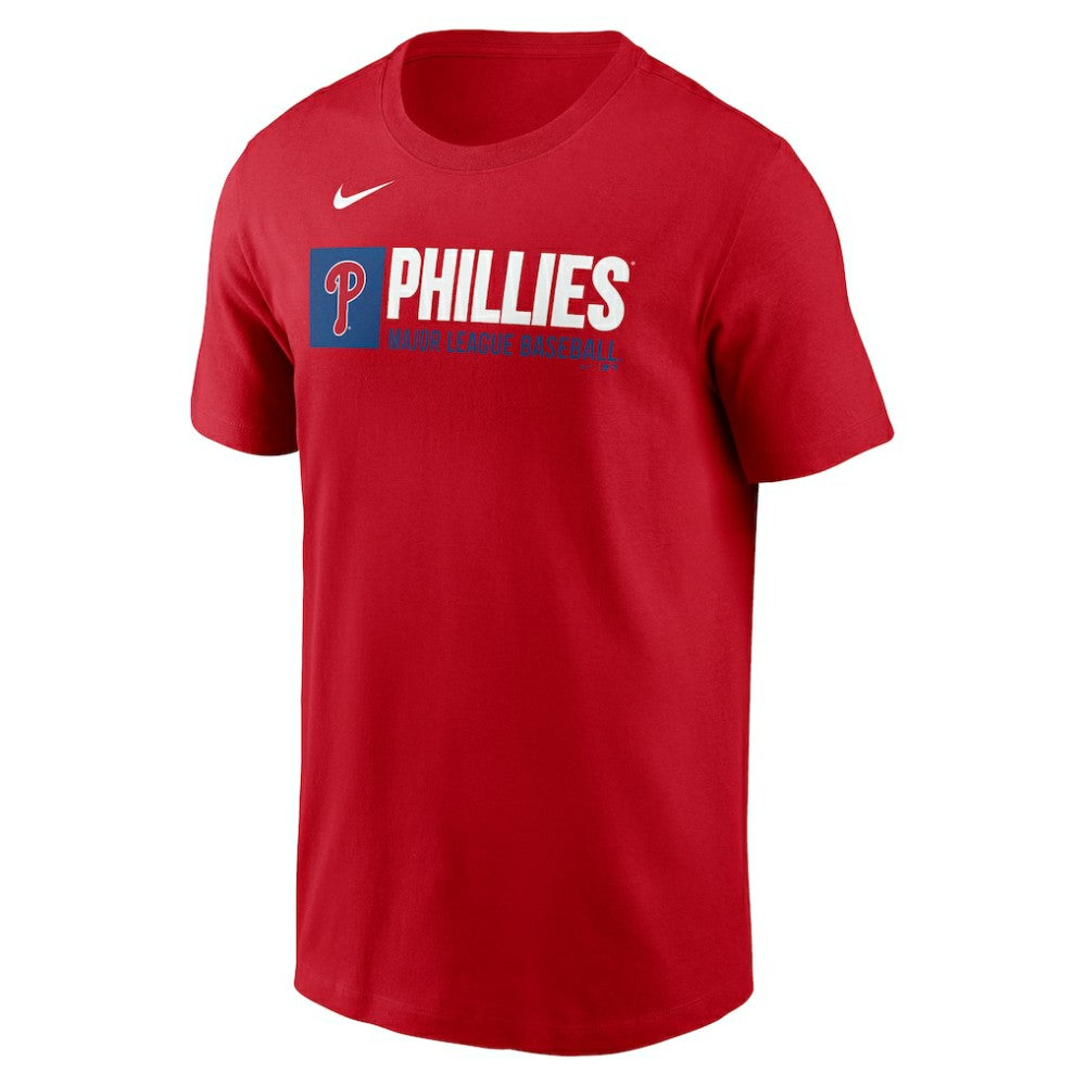 Red Philadelphia Phillies Nike Team Block T-Shirt