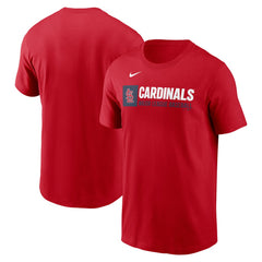 Red St. Louis Cardinals Nike Team Block T-Shirt