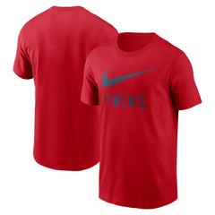 Red Minnesota Twins Nike Swoosh T-Shirt