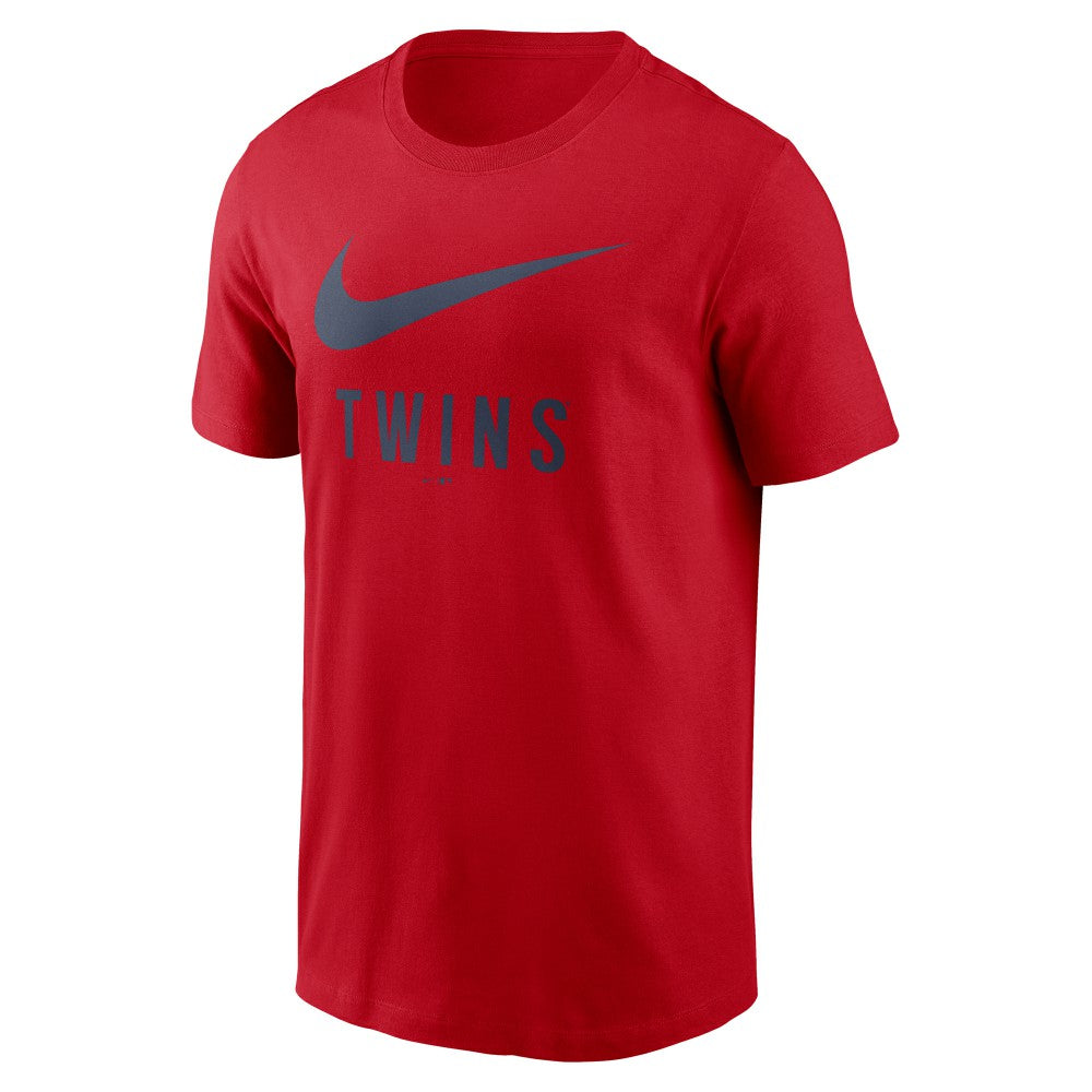 Red Minnesota Twins Nike Swoosh T-Shirt